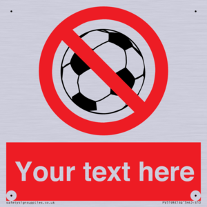 Custom No Ball Games Sign